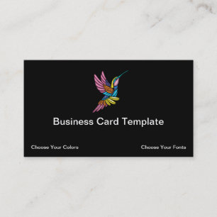 Hummingbird logo business card