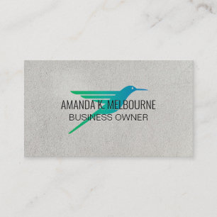 Hummingbird Logo Business Card