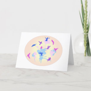 Hummingbird Menagerie Greeting Cards