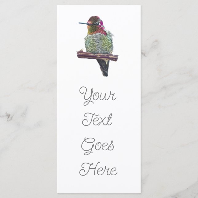 Hummingbird Menu (Front)