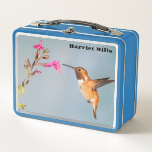 Hummingbird Metal Lunch Box