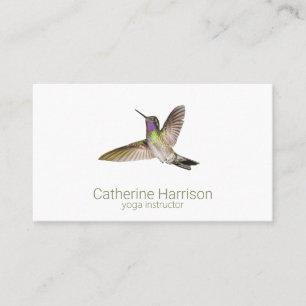Hummingbird Minimal Modern Business Card