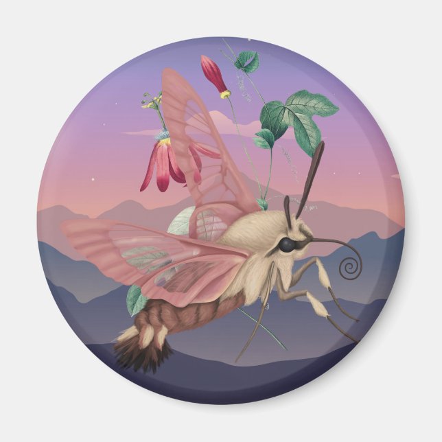 Hummingbird Moth Magnet (Front)