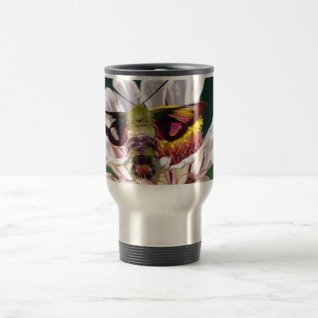 Hummingbird Moth Travel Mug (Center)