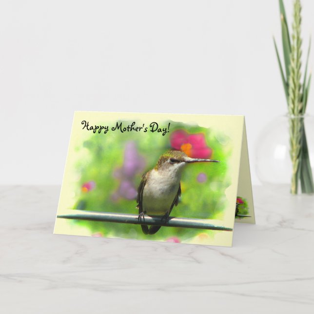 Hummingbird Mother's Day Card (Front)
