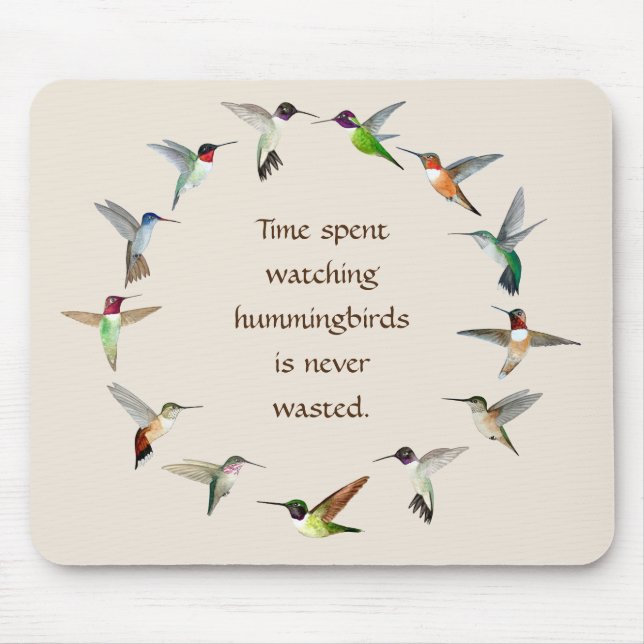 Hummingbird  mouse mat (Front)