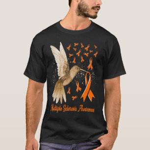 Hummingbird Multiple Sclerosis Awareness Week Oran T-Shirt