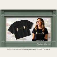 Hummingbird Mummy To Be Shirt | Baby Shower