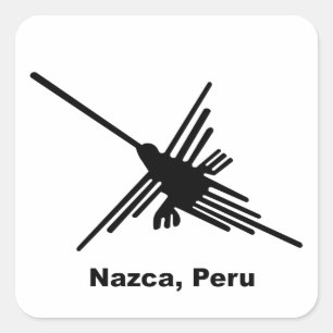 Hummingbird Nazca, Peru Square Sticker