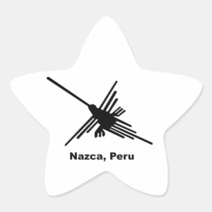 Hummingbird Nazca, Peru Star Sticker