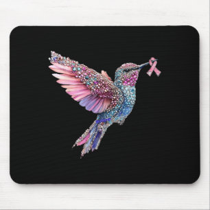 Hummingbird nk Ribbon Breast Cancer Awareness Mouse Mat