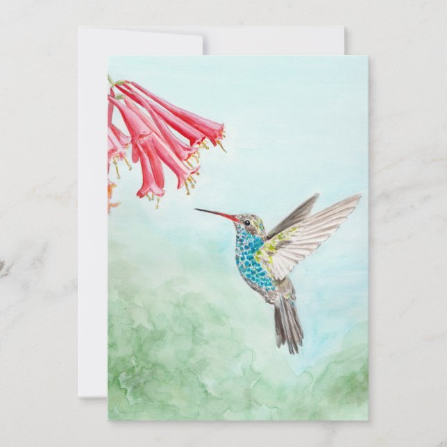 Hummingbird Note Card (Front)