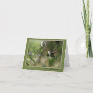 Hummingbird note card