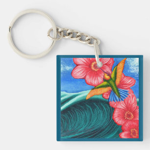 Hummingbird Ocean Key Ring