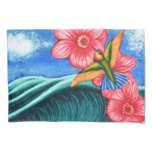 Hummingbird Ocean Pillowcase