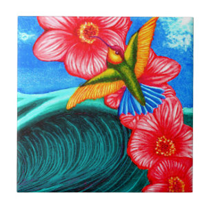 Hummingbird Ocean Tile