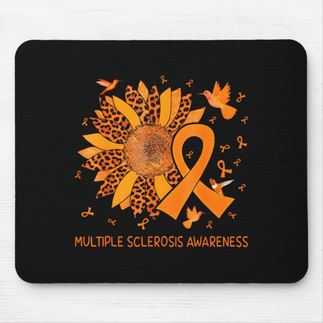 Hummingbird Orange Sunflower Multiple Sclerosis Aw Mouse Mat (Front)