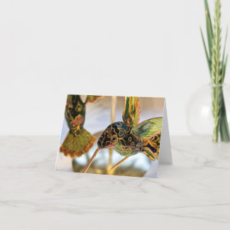 Hummingbird Ornament Holiday Card