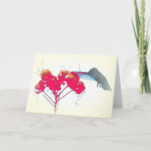 Hummingbird Party Card