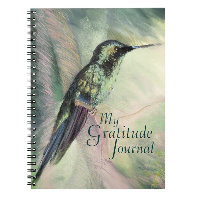 Hummingbird Pastel Fine Art Gratitude Journal (Front)