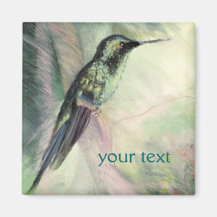 Hummingbird Pastel Fine Art Magnet