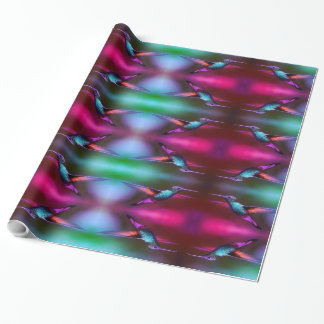 Hummingbird patterns for gifts wrapping paper