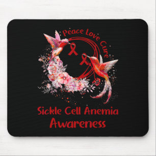 Hummingbird Peace Love Cure Sickle Cell Anaemia Aw Mouse Mat