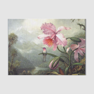 Hummingbird Perched, fine art, Tissue Paper