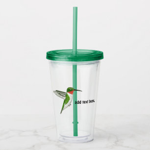 Hummingbird personalise travel mug, cup cooler,