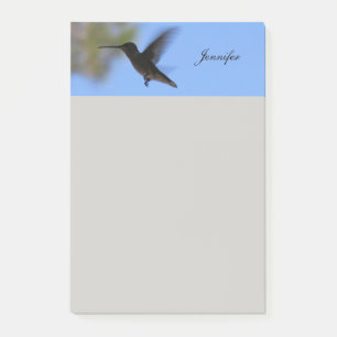 Hummingbird Personalised Post it Notes 4x6