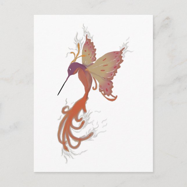 Hummingbird Phoenix Postcard (Front)