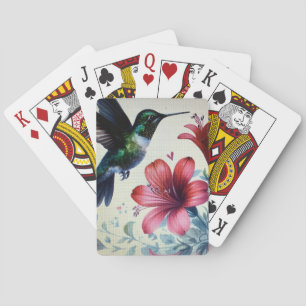 Hummingbird playing cards