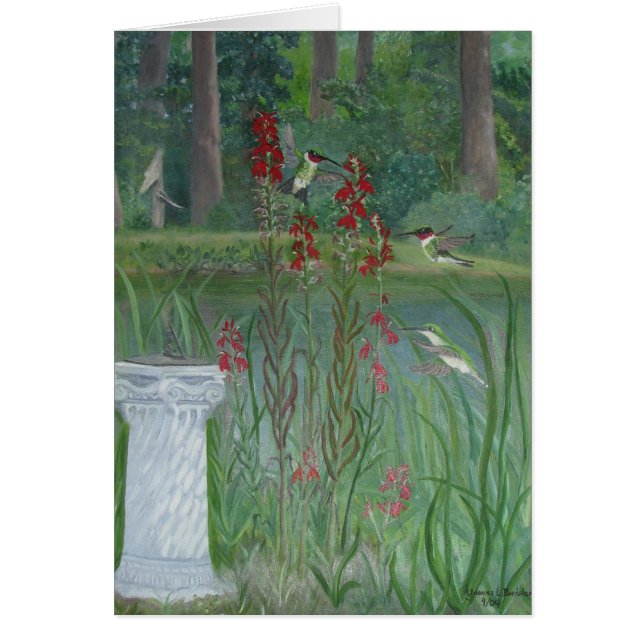 Hummingbird Pond Card (Front)