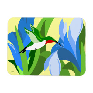 Hummingbird Rectangular Magnets