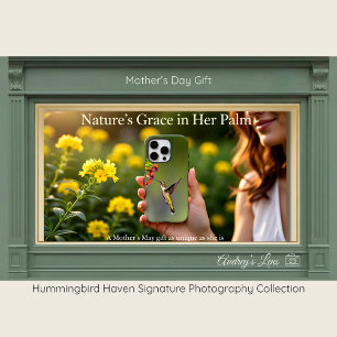 Hummingbird Red Floral Phone Case Mother's Day