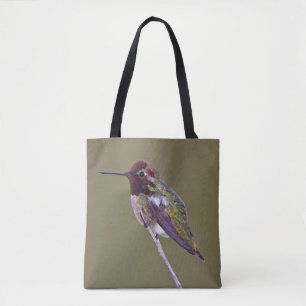 Hummingbird resting tote bag