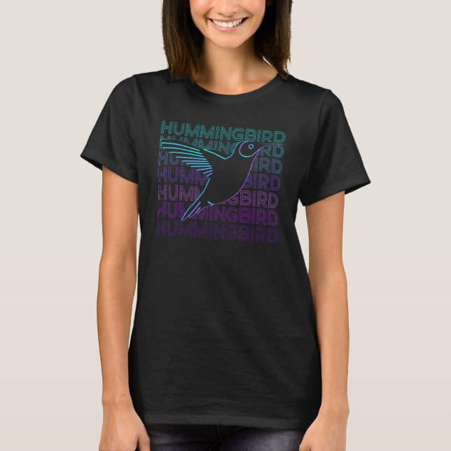 Hummingbird Retro T-Shirt (Front)