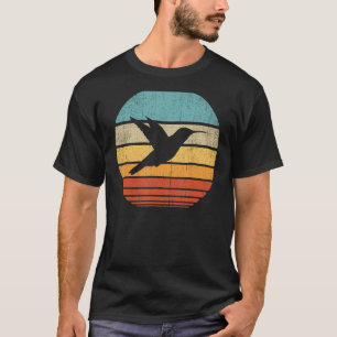Hummingbird Retro Vintage 60s 70s Sunset Bird Love T-Shirt