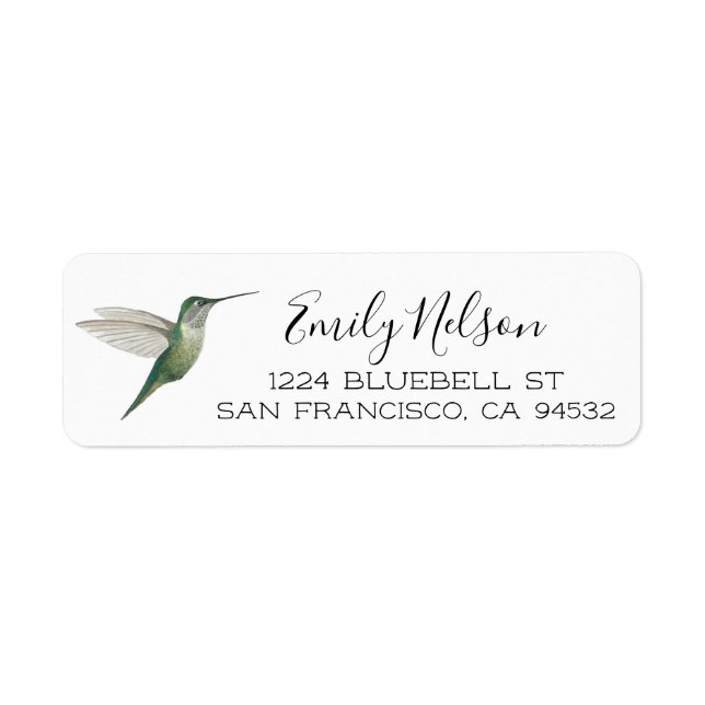 Hummingbird Return Address (Front)