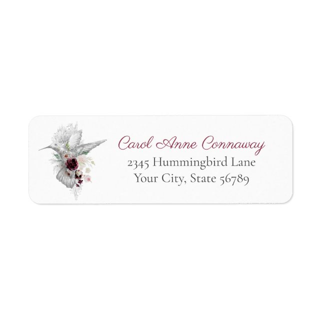 Hummingbird & Roses (Front)