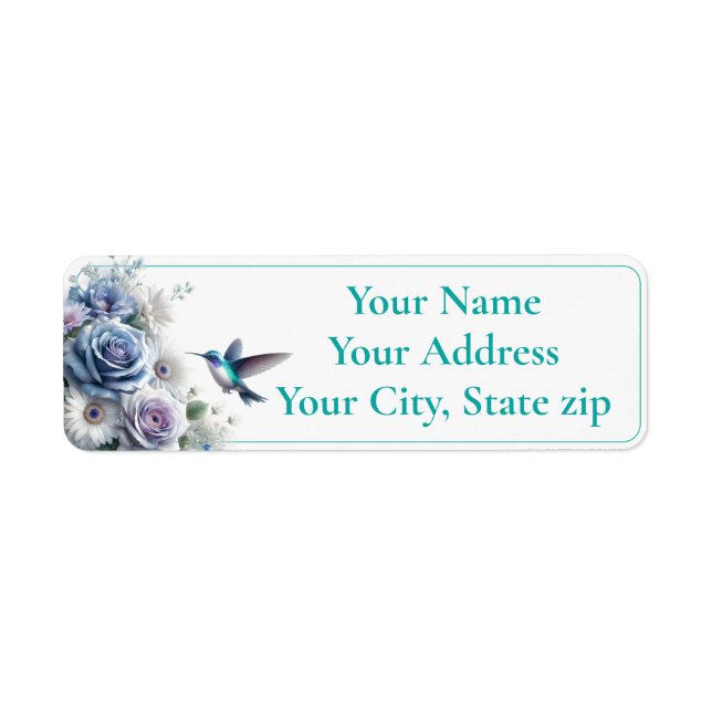 Hummingbird, Roses and Daisies  (Front)