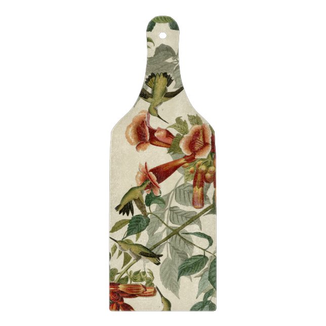 Hummingbird Ruby Throated Audubon Bird Cutting Board (Front)
