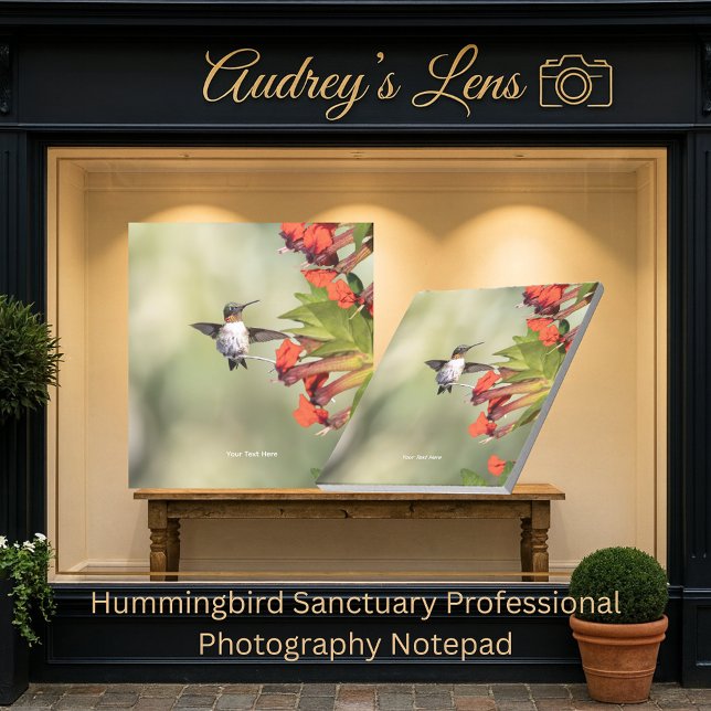 Hummingbird Sanctuary Professional Photography  Notepad (Creator Uploaded)