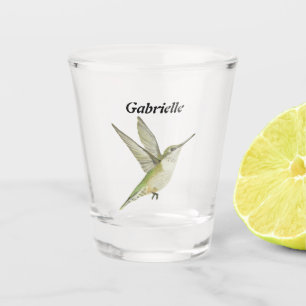 Hummingbird Shot Glass