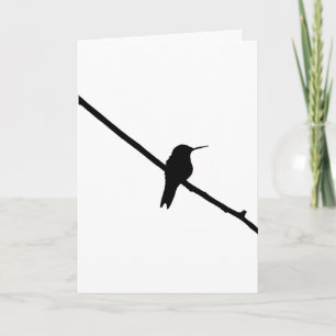 Hummingbird Silhouette Card