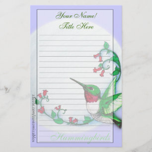 Hummingbird Stationery