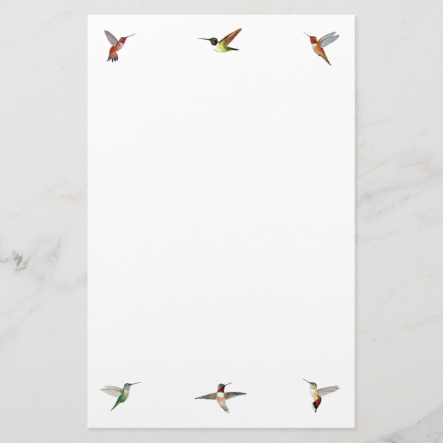 Hummingbird Stationery Paper (Front)