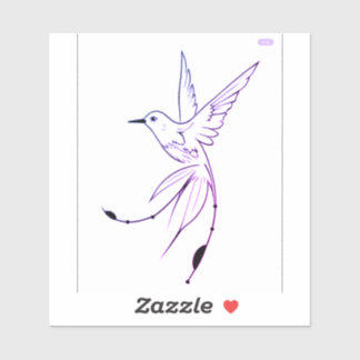 Hummingbird Sticker tattoo style