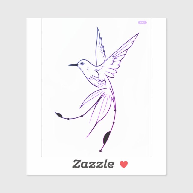 Hummingbird Sticker tattoo style (Sheet)