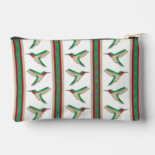 Hummingbird Stripe Zipper Pouch